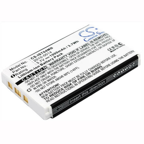 3.7V, Li-ion, 1000mAh, Medical battery fits Iris, 2010-0014, St4ex, 3.7Wh Medical Cameron Sino Technology Limited (Medical)