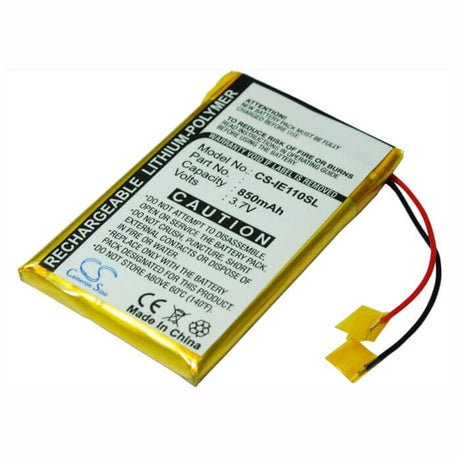 3.7V, Li-Polymer, 850mAh, Media Player battery fits Iriver, E100, Rei-e100 (b), 3.15Wh Media Player Cameron Sino Technology Limited (Suspended)