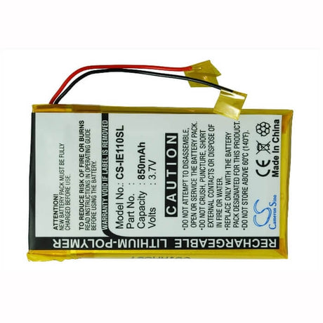 3.7V, Li-Polymer, 850mAh, Media Player battery fits Iriver, E100, Rei-e100 (b), 3.15Wh Media Player Cameron Sino Technology Limited (Suspended)