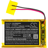 3.7V, Li-Polymer, 1300mAh, GPS battery fits Izzo, Ht545256, Swami 6000, 4.81Wh GPS, Navigator Cameron Sino Technology Limited