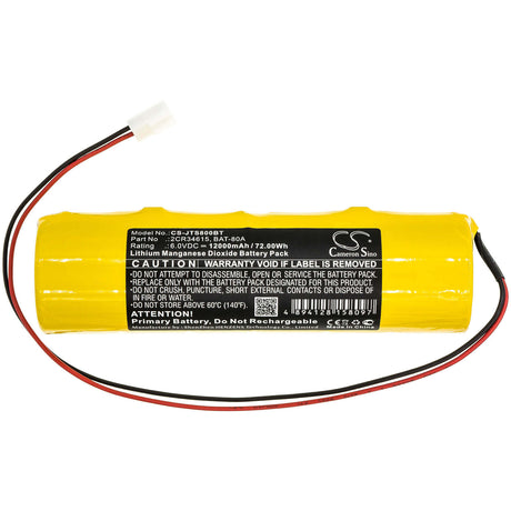 Li-MnO2, Alarm Battery For Jablotron, Ja-80a 6v, 12000mah - 72.00wh Alarm System Cameron Sino Technology Limited   