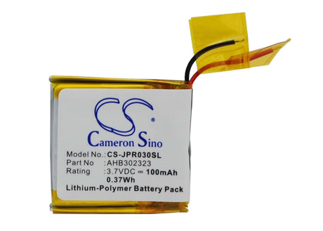 3.7V, Li-Polymer, 100mAh, Headset battery fits Jabra, Ahb302323, Bt3030, Street2, 0.37Wh Wireless Headset Cameron Sino Technology Limited
