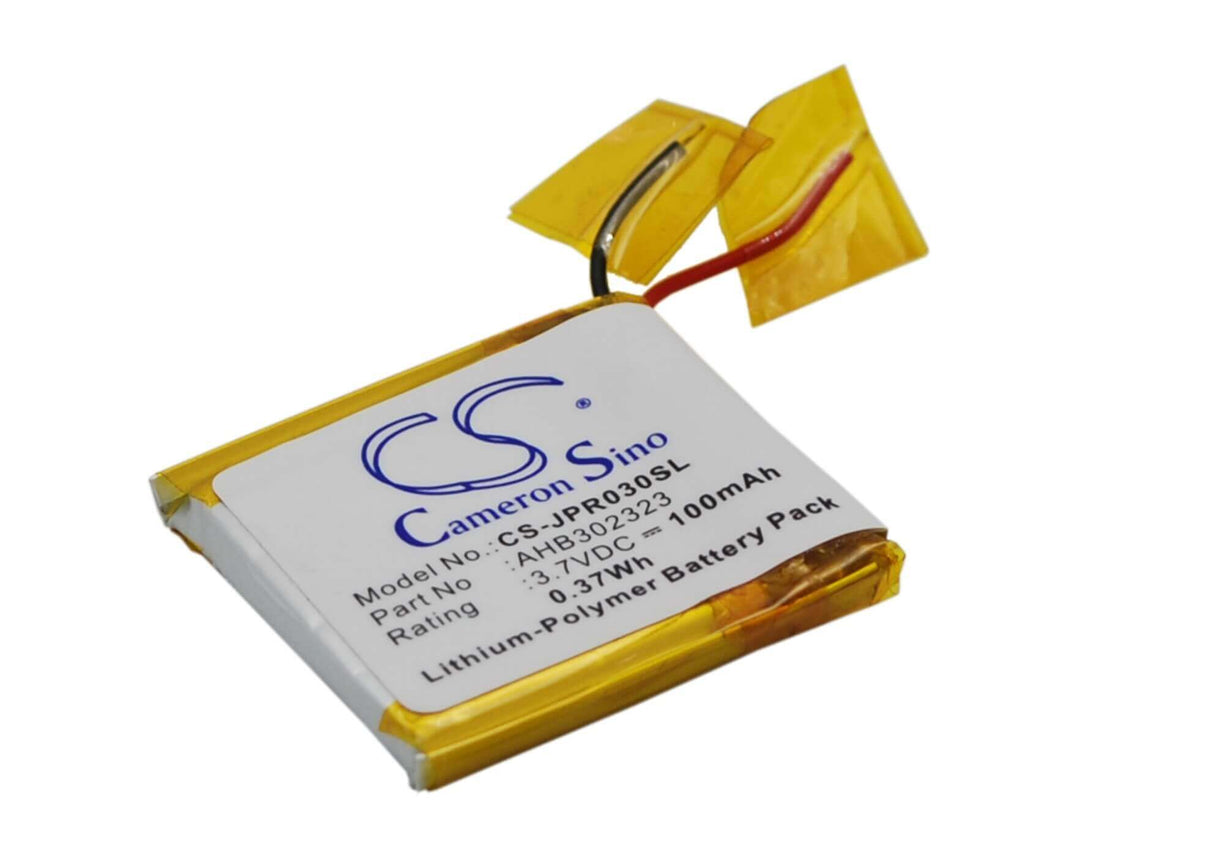 3.7V, Li-Polymer, 100mAh, Headset battery fits Jabra, Ahb302323, Bt3030, Street2, 0.37Wh Wireless Headset Cameron Sino Technology Limited