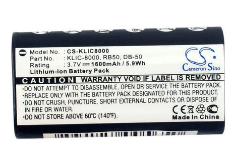 Camera Battery For Jay-tech Jay-cam I4800 3.7v, 1600mah - 5.92wh Camera Cameron Sino Technology Limited (Camera)
