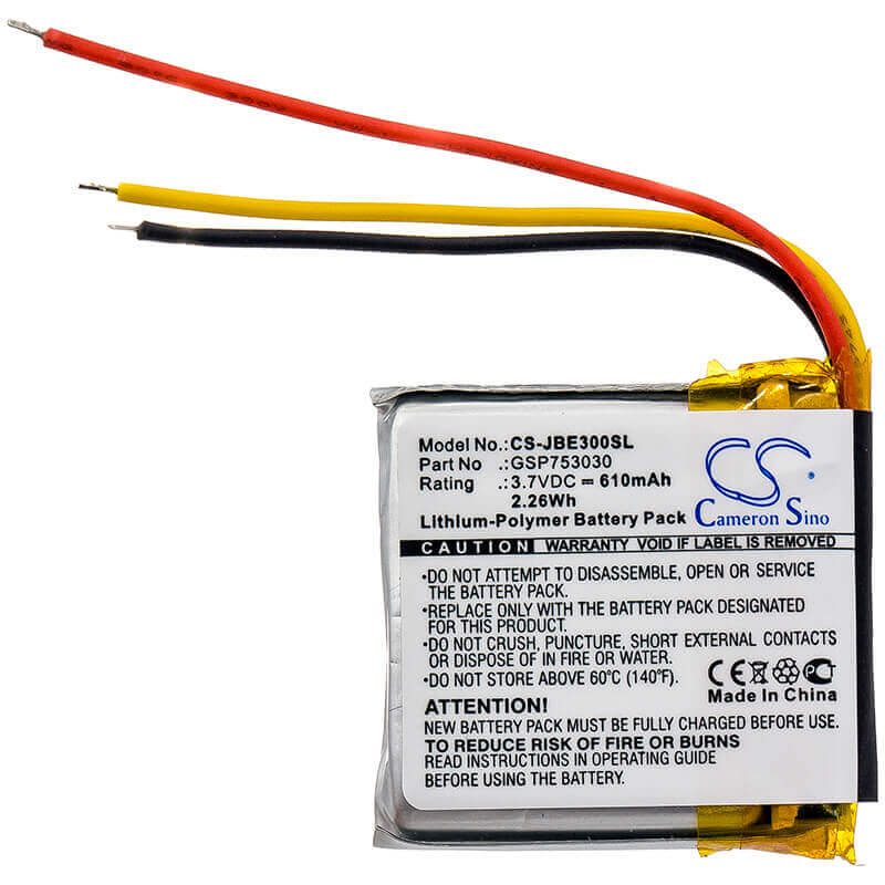 Headset Battery For Jbl, E45bt, Everest Elite 300 3.7v, 610mah - 2.26wh Wireless Headset Cameron Sino Technology Limited   