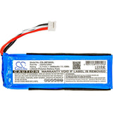 3.7V, Li-Polymer, 3000mAh, Speaker battery fits Jbl, Flip 3, Flip 3 Gray, 11.10Wh Speaker Cameron Sino Technology Limited