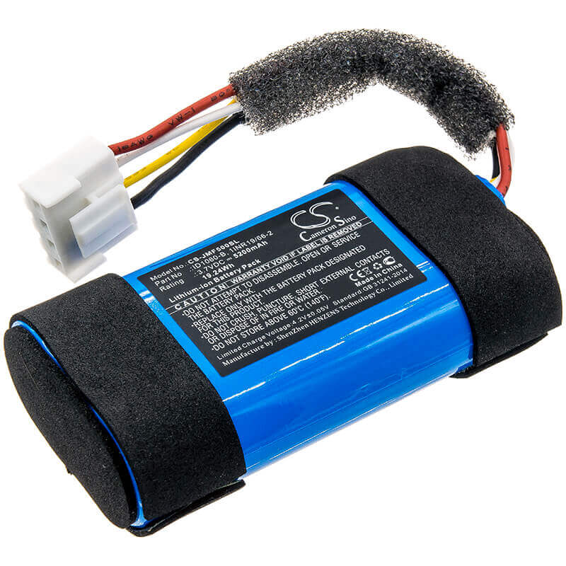 3.7V, Li-ion, 5200mAh, Speaker battery fits Jbl, Flip 5, Jblflip5whtam, 19.24Wh Speaker Cameron Sino Technology Limited