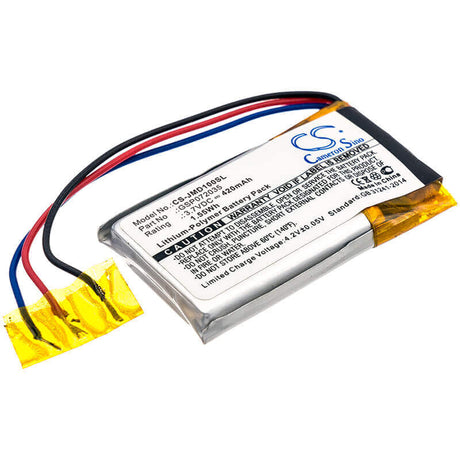 3.7V, Li-Polymer, 420mAh, Speaker battery fits Jbl, Go Ff, Jbl Go, 1.55Wh Speaker Cameron Sino Technology Limited