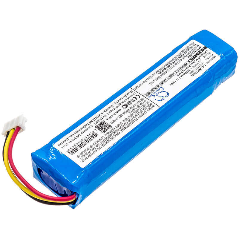 3.7V, Li-Polymer, 3000mAh, Speaker battery fits Jbl, Pulse 1, 11.10Wh Speaker Cameron Sino Technology Limited