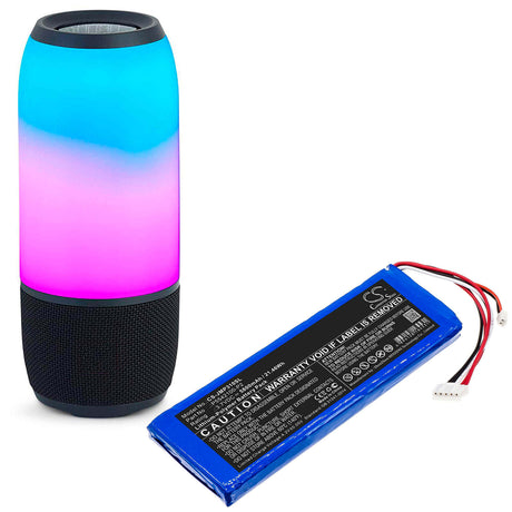 3.7V, Li-Polymer, 5800mAh, Speaker battery fits Jbl, Pulse 3 Version 2, 21.46Wh Speaker Cameron Sino Technology Limited