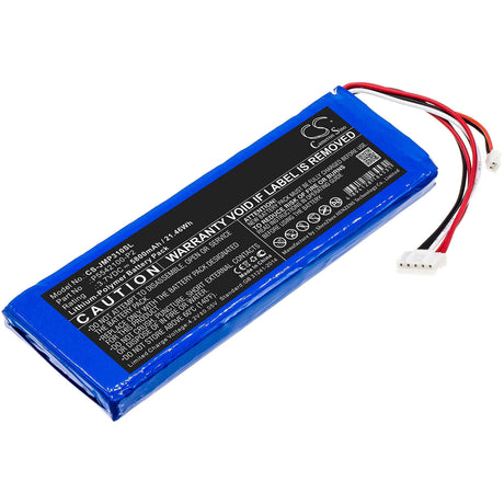 3.7V, Li-Polymer, 5800mAh, Speaker battery fits Jbl, Pulse 3 Version 2, 21.46Wh Speaker Cameron Sino Technology Limited