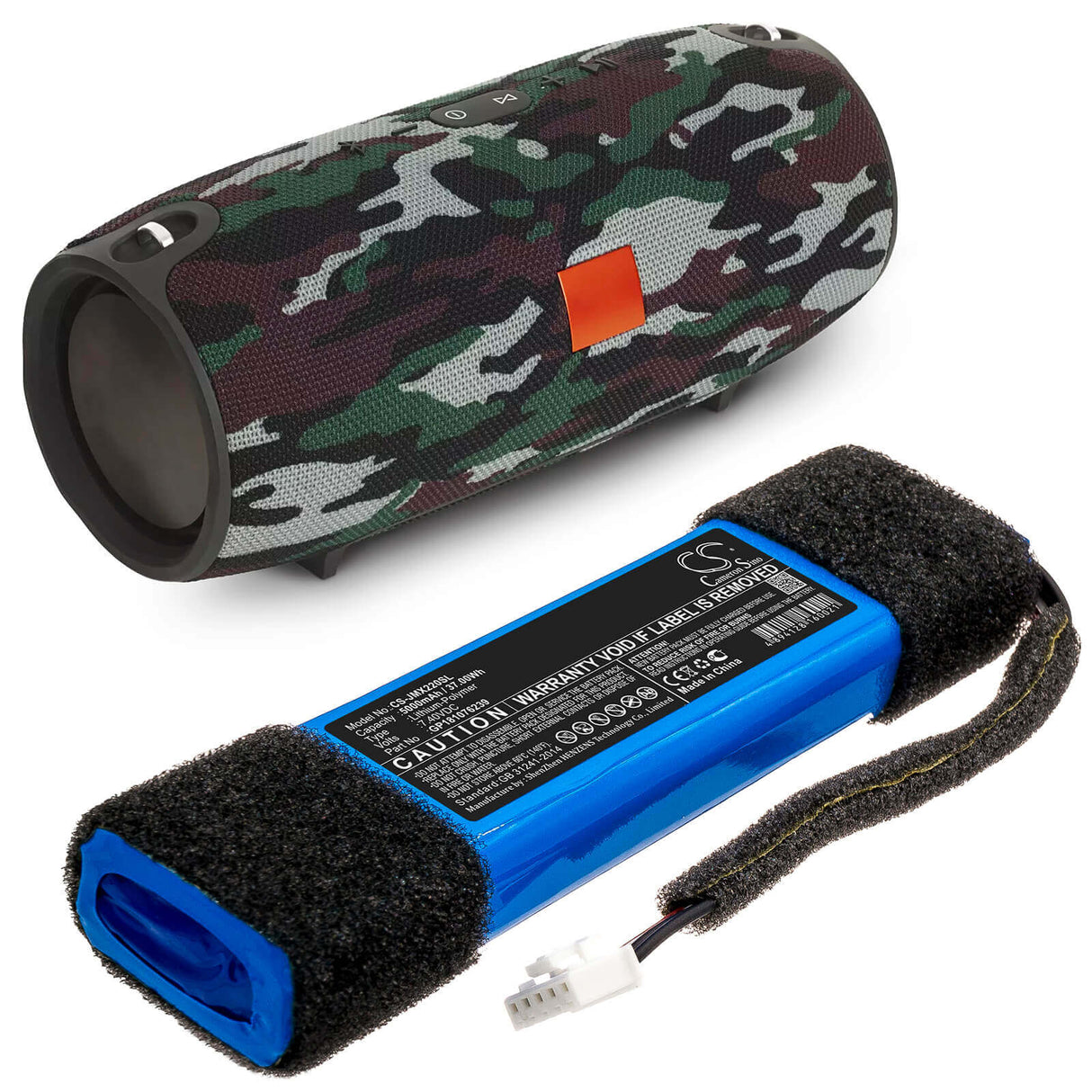 7.4V, Li-Polymer, 5000mAh, Speaker battery fits Jbl, Xtreme Special Edition, 37.00Wh Speaker Cameron Sino Technology Limited