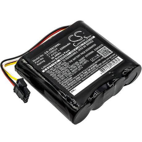 7.4V, Li-ion, 5200mAh, Equipment battery fits Jdsu, 21108524, 21100729 000, 21129596 000, 38.48Wh Equipment, Survey, Test Cameron Sino Technology Limited