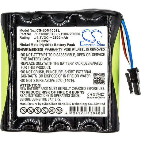 4.8V, Ni-MH, 3500mAh, Equipment battery fits Jdsu, 0718081tps, Smartclass E1 2M, Vdsl Adsl Tps, 16.8Wh Equipment, Survey, Test Cameron Sino Technology Limited