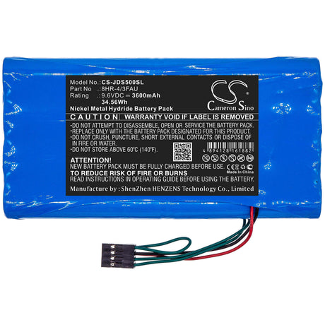 9.6V, Ni-MH, 3600mAh, Equipment battery fits Jdsu, 8hr-4/3fau, ACTERNA ANT-5, Tester Ant-5, 34.56Wh Equipment, Survey, Test Cameron Sino Technology Limited