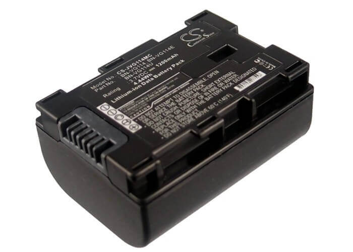 3.7V, Li-ion, 1200mAh, Camera battery fits Jvc, Bn-vg114, Gz-e10, Gz-e100, 4.44Wh Camera Cameron Sino Technology Limited (Camera)