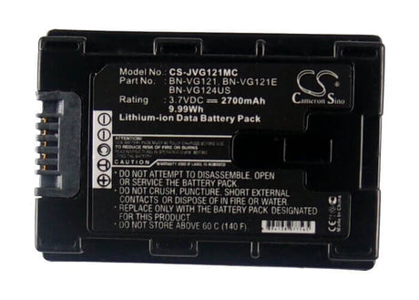 3.7V, Li-ion, 2700mAh, Camera battery fits Jvc, Bn-vg121, Gz-e10, Gz-e100, 9.99Wh Camera Cameron Sino Technology Limited (Camera)