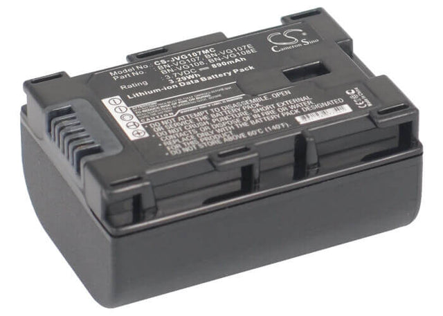 3.7V, Li-ion, 890mAh, Camera battery fits Jvc, Bn-vg107, Gz-e10, Gz-e100, 3.293Wh Camera Cameron Sino Technology Limited (Camera)