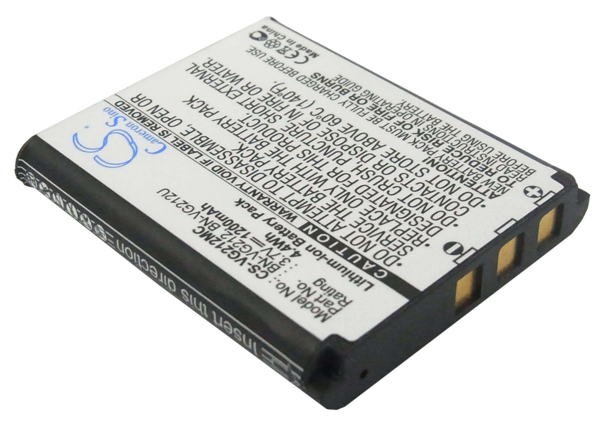 3.7V, Li-ion, 1200mAh, Camera battery fits Jvc, Bn-vg212, Gz-v700, Gz-vx705, 4.44Wh Camera Cameron Sino Technology Limited (Camera)