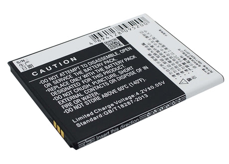 3.7V, Li-ion, 2200mAh, SmartPhone battery fits K-touch, T93, T93, 8.14Wh Mobile, SmartPhone Cameron Sino Technology Limited (Smartphone)