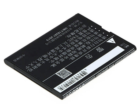 3.7V, Li-ion, 1500mAh, SmartPhone battery fits K-touch, U83t, U83t, 5.55Wh Mobile, SmartPhone Cameron Sino Technology Limited (Smartphone)