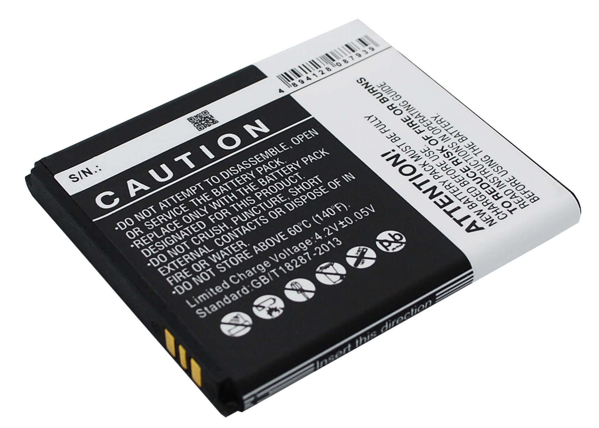 3.7V, Li-ion, 1800mAh, SmartPhone battery fits K-touch, Tbw7809, E6, E806, 6.66Wh Mobile, SmartPhone Cameron Sino Technology Limited (Suspended)