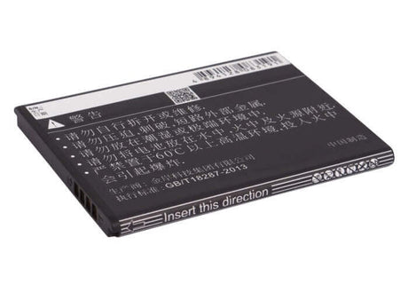 3.7V, Li-ion, 1500mAh, SmartPhone battery fits K-touch, Tbt9608, T83, T85, 5.55Wh Mobile, SmartPhone Cameron Sino Technology Limited (Smartphone)