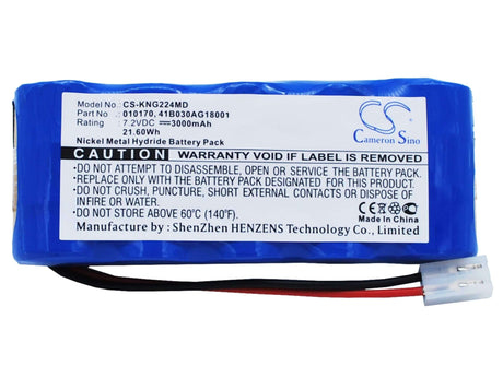 7.2V, Ni-MH, 3000mAh, Medical battery fits Sherwood, Kangaroo, 10170, 224 Feeding Pump, 321 Feeding Pump, 21.60Wh Medical Cameron Sino Technology Limited (Medical)
