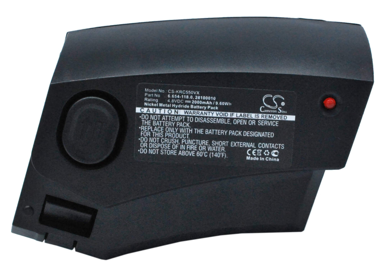 4.8V, Ni-MH, 2000mAh, Vacuum battery fits Karcher, 1.258-505.0, 12585050, 1258-5050, 9.60Wh Vacuum Cameron Sino Technology Limited
