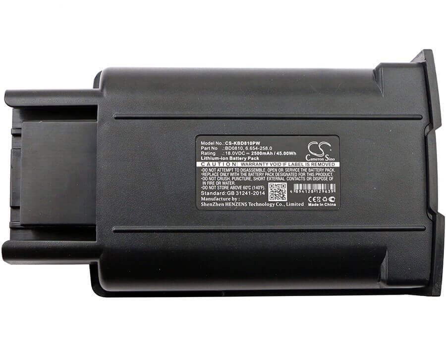 18.0V, Li-ion, 2500mAh, Power Tools battery fits Karcher, 6.654-258.0, Km35/5, 45Wh Power Tools Cameron Sino Technology Limited (Power Tools)