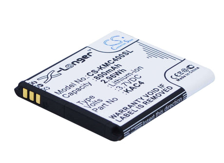 3.7V, Li-ion, 800mAh, SmartPhone battery fits Kazam, Kac4, Life C4, Life Senioren C4, 2.96Wh Mobile, SmartPhone Cameron Sino Technology Limited (Suspended)