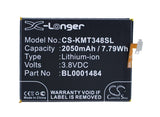3.8V, Li-ion, 2050mAh, SmartPhone battery fits Kazam, Bl0001484, Thunder 348, Tornado 348, 7.79Wh Mobile, SmartPhone Cameron Sino Technology Limited (Smartphone)