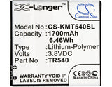 3.8V, Li-Polymer, 1700mAh, SmartPhone battery fits Kazam, Tr540, Trooper 540, 6.46Wh Mobile, SmartPhone Cameron Sino Technology Limited (Smartphone)
