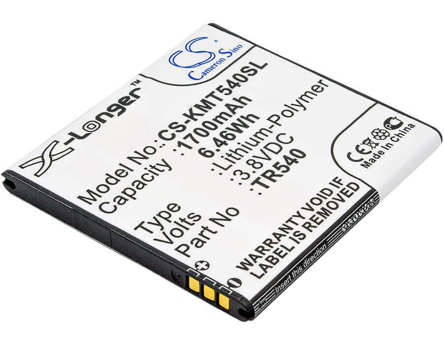 3.8V, Li-Polymer, 1700mAh, SmartPhone battery fits Kazam, Tr540, Trooper 540, 6.46Wh Mobile, SmartPhone Cameron Sino Technology Limited (Smartphone)