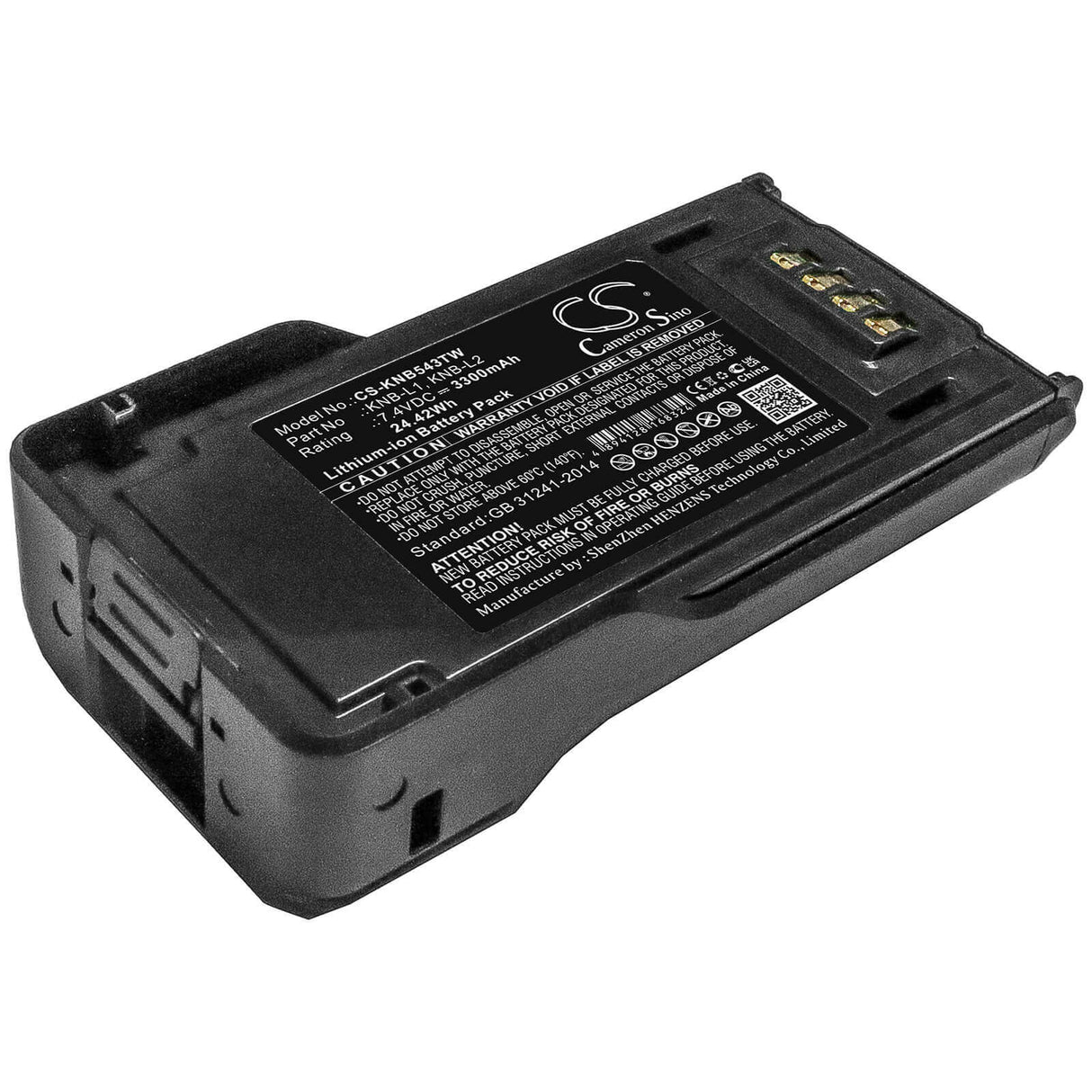 Two-Way Radio Battery For Kenwood, Nx-5000, Nx-5200, Nx-5300 7.4v, 3300mah - 24.42wh Two-Way Radio Cameron Sino Technology Limited   