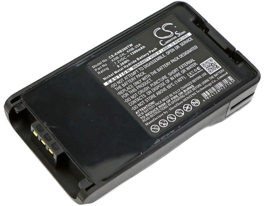 7.2V, Ni-MH, 1300mAh, Two-Way Radio battery fits Kenwood, Knb-24l, Fth1010, Nx-220, 9.36Wh Two-Way Radio Cameron Sino Technology Limited