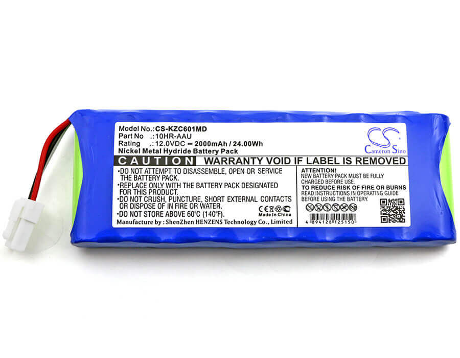 12.0V, Ni-MH, 2000mAh, Medical battery fits Suzuken, Kenz Cardico, 10hr-aau, Cardico 601, Ecg-601, 24.00Wh Medical Cameron Sino Technology Limited (Medical)