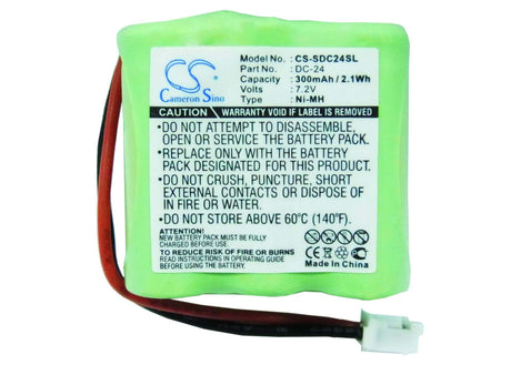 7.2V, Ni-MH, 300mAh, Dog Collar battery fits Sportdog, Kinetic, Mh330aaak6hc, Mh330aaak6hc, 2.16Wh Dog Collar Cameron Sino Technology Limited