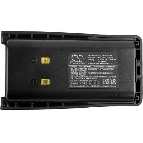 7.4V, Li-ion, 1700mAh, Two-Way Radio battery fits Kirisun, Kb-56c, Fp-560, Pt-560, 12.58Wh Two-Way Radio Cameron Sino Technology Limited