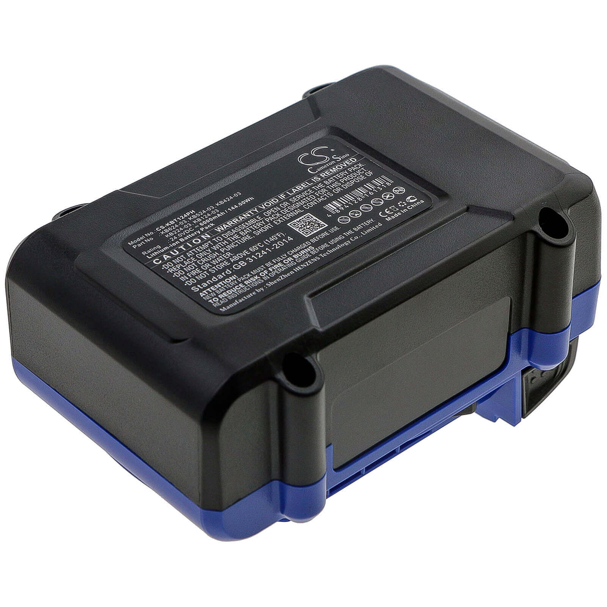 24.0V, Li-ion, 6000mAh, Power Tools battery fits Kobalt, Kb124-03, 856455, 1518740, 144Wh Power Tools Cameron Sino Technology Limited (Dangerous Goods)