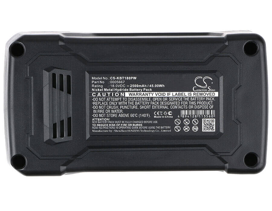 18.0V, Ni-MH, 2500mAh, Power Tools battery fits Kobalt, 5667, K18-nb15a, 45Wh Power Tools Cameron Sino Technology Limited (Power Tools)