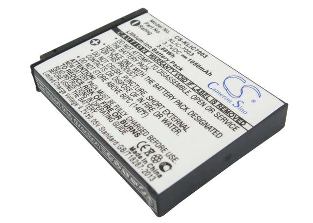 3.7V, Li-ion, 1050mAh, Camera battery fits Kodak, Klic-7003, Easyshare M380, Easyshare M381, 3.885Wh Camera Cameron Sino Technology Limited (Camera)