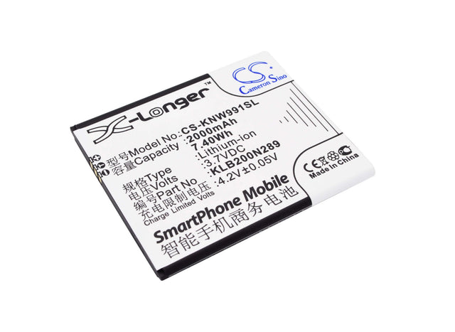 3.7V, Li-ion, 2000mAh, SmartPhone battery fits Meu, Avvio, Brondi, Konka, Modelo, Polytron, Klb200n289, 792, 7.4Wh Mobile, SmartPhone Cameron Sino Technology Limited (Smartphone)