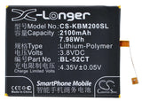 3.8V, Li-Polymer, 2100mAh, SmartPhone battery fits Koobee, Bl-52ct, M2, 7.98Wh Mobile, SmartPhone Cameron Sino Technology Limited (Suspended)