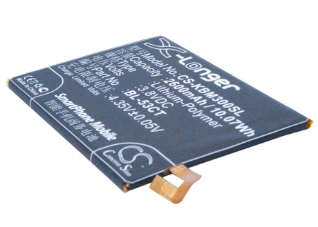 3.8V, Li-Polymer, 2650mAh, SmartPhone battery fits Koobee, Bl-53ct, M3, 10.07Wh Mobile, SmartPhone Cameron Sino Technology Limited (Smartphone)
