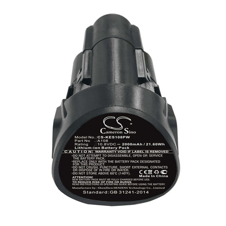 10.8V, Li-ion, 2000mAh, Power Tools battery fits Kress, A108, 108 Als 2.0 Sst L, 21.6Wh Power Tools Cameron Sino Technology Limited (Power Tools)