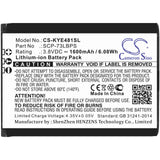 3.8V, Li-ion, 1600mAh, SmartPhone battery fits Kyocera, Scp-73lbps, Duraxa Equip, Duraxe Epic, 6.08Wh Mobile, SmartPhone Cameron Sino Technology Limited (Smartphone)