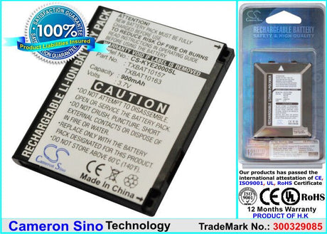 Battery For Kyocera, E2000, E2000 Tempo 3.7v, 900mah - 3.33wh Batteries for Electronics Cameron Sino Technology Limited (Suspended)