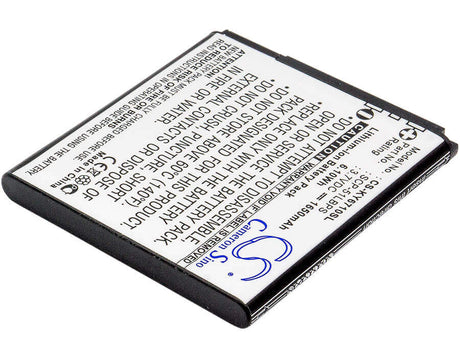 3.7V, Li-ion, 1650mAh, SmartPhone battery fits Kyocera, Scp-51lbps, E6710, E6715, 6.11Wh Mobile, SmartPhone Cameron Sino Technology Limited (Smartphone)