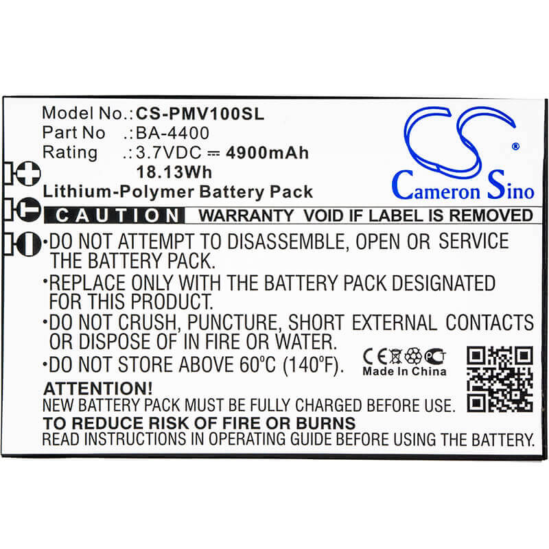 3.7V, Li-Polymer, 4900mAh, Remote Control battery fits Lawmate, Pv-1000, Pv-1000 Neo, Pv-1000 Touch, 18.13Wh Remote Control Cameron Sino Technology Limited